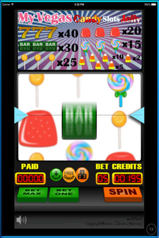 MyVegas Candy Slots and Jelly Beans Clits card Game Pro screenshot 2