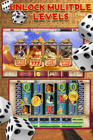 7 Slots of Cleopatra Hero Queen of Fire Realm- (Pharaoh's Emblems Casino) Free screenshot 3