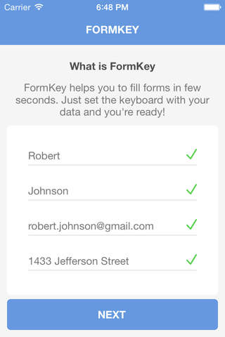 FormKey - The Keyboard that fills in your forms screenshot 3
