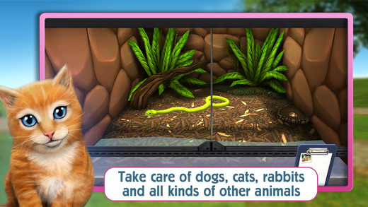 【免費遊戲App】PetWorld 3D: My Animal Rescue - Cute cats, dogs, hamsters and tiny animals need help-APP點子