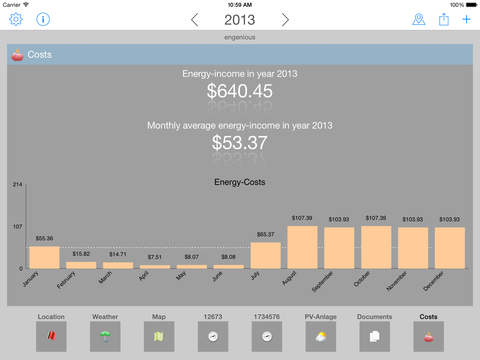 【免費生產應用App】Energy-costs and meter readings for iPad-APP點子