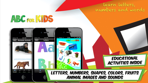 ABC for Kids English Learning App with Letters of the Alphabet