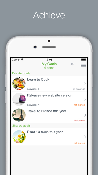 Micromiles: Results with Goals and To Do List