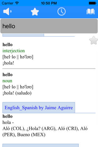 english spanish dictionary free with sound - diccionario español inglés gratis screenshot 2