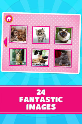 Cats & Kittens Puzzles - Logic Game for Toddlers, Preschool Kids, Little Boys and Girls screenshot 2