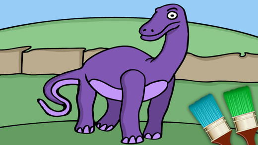 Color dinosaurs - dinosaur coloring games