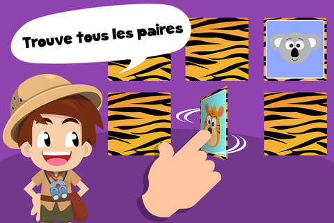 Toddler Tommy Safari Animals Free - Wildlife and Safari Animal puzzles screenshot 3