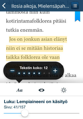 Elisa Kirja Reading App screenshot 2