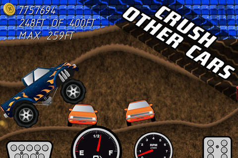 Monster Truck Racing: Up Hill Mountain Climbing - 4x4 Off-Road Driving Riot - Climb and Crush Traffic screenshot 4
