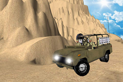 4x4 Army Jeep Mountain Drive Simulator 2016: Off-Road Military Jeep Driving Sim screenshot 4