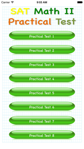 SAT Math II Practical Test