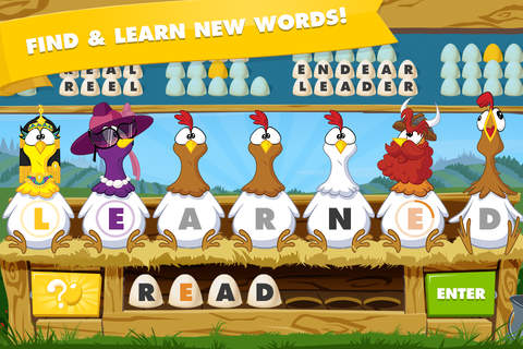 Chicktionary - A Game of Scrambled Words screenshot 2