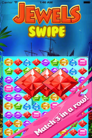 Jewel Swipe Mania - Fun Matching Game for Children & Adults screenshot 2