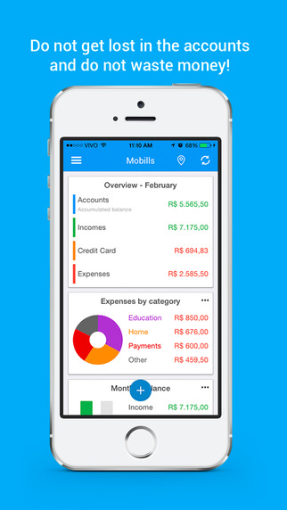 Mobills - Financial Manager Expenses Spreadsheet and Credit Card Control
