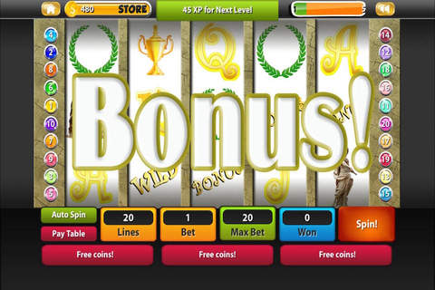 "A+" Caesar's Slots Casino World Adventure Pro screenshot 2