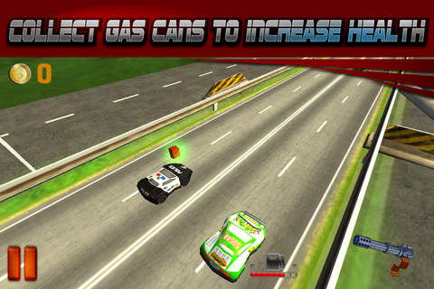 A 3D Real Police Car Speed Racing Fighter - High Speed Shooting Race Free Game screenshot 4