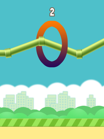 【免費遊戲App】Flappy Circle Flinch - Don't Stop Through The Ring !-APP點子