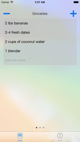 Watch List Groceries Checklists ToDos. Right on your wrist.