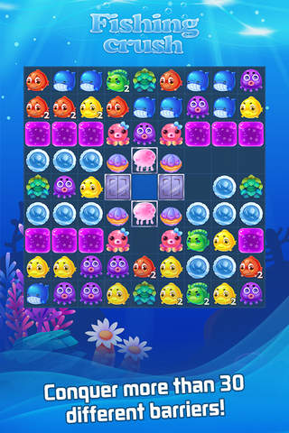 Fishing Crush: funny popular puzzle free games screenshot 2