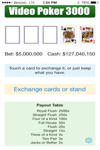 Deuces Wild - Video Poker Las Vegas Casino Game Paid screenshot 3