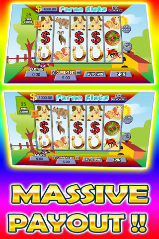 Farm Slots Casino - FREE Old Las Vegas Video Slots-pot Vacation in Heart of Vegas screenshot 3