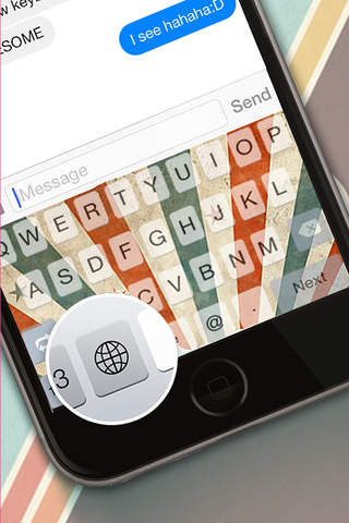 Custom Keyboard Vintage : Color & Wallpaper Themes in The Best Designs Collection Style screenshot 2