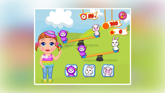 【免費遊戲App】Baby Seven Animal Seesaw-APP點子