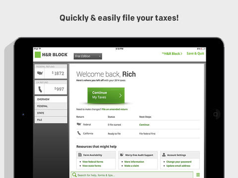 免費下載財經APP|H&R Block Tax Preparation 2014 app開箱文|APP開箱王