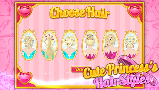 【免費遊戲App】Cute Princess's Hairstyles-APP點子