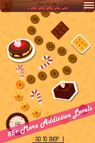 Aaron Sweet Cakes Blast Free - Link a line and Match the Sweet Cake and Cookie Bakery to win the puzzle games screenshot 2