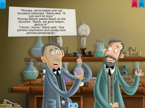 Thomas Edison - Have fun with Pickatale while learning how to read! screenshot 2
