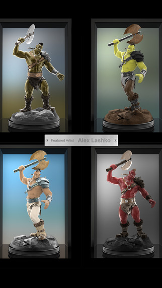 免費下載娛樂APP|Figuromo Artist : Orc Rage - Fantasy Battle Figure - Color Combine & Design your 3D Sculpture app開箱文|APP開箱王