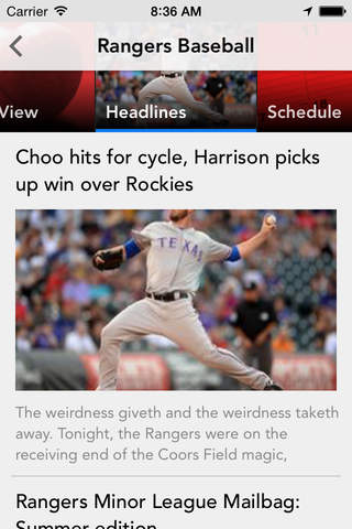 Baseball Texas - Rangers News screenshot 3