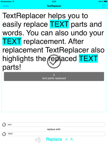 【免費生產應用App】TextReplacer-APP點子