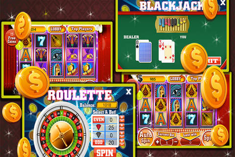 `` Classic Vegas Casino Slots-Blackjack-Roulette!Game For Free screenshot 2