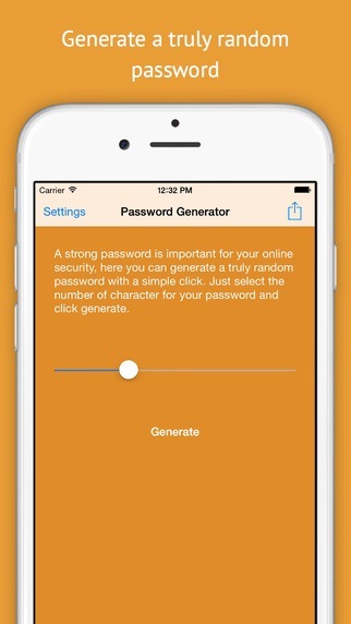 Random Password Generator Apple Watch Edition