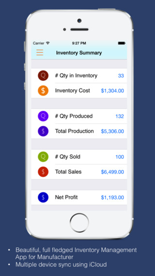 Inventory Pro for Manufacturer