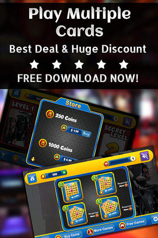 BINGO BIKERS - Play Online Casino and Gambling Card Game for FREE ! screenshot 3