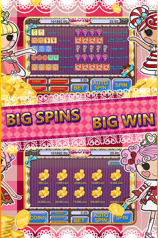 Slot Machine and Poker Mega Casino “ Lalaloopsy Dolls Slots Edition ” Free screenshot 2