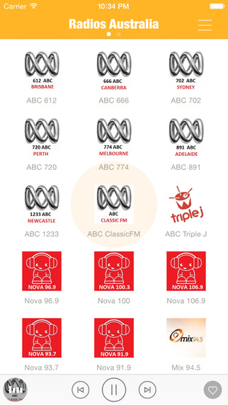 Radios Australia FM Australia Radios Aussie Radio - Include ABC Classic FM ABC Triple J Nova 96.9 Mi