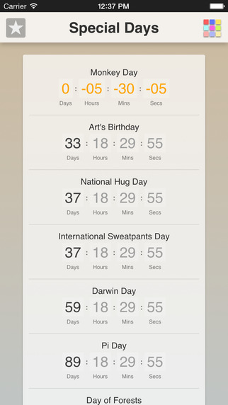 Special Days App