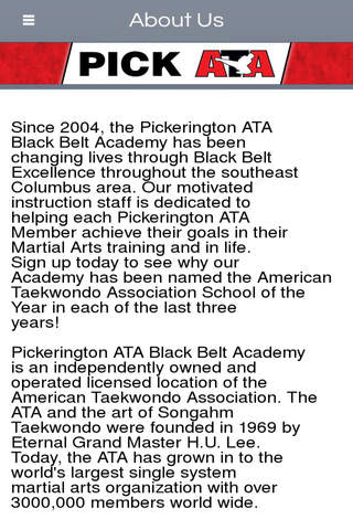 Pickerington ATA screenshot 2