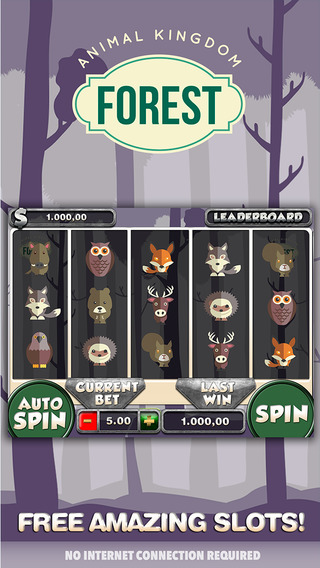 Animals Without Forest Slots - FREE Las Vegas Casino Spin for Win