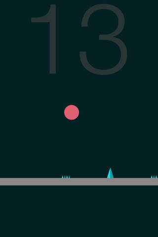 Bouncy O - Red peppy ball, Jolt & Rebound from surface, evade impinging on spikes & rods screenshot 3