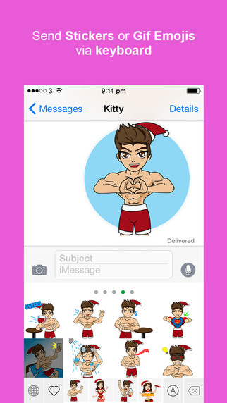 【免費社交App】Sexy Keyemoji - Naughty Sticker and Gif Emoji Keyboard - Christmas and New Year Release-APP點子