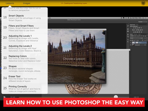 EASY COURSE FOR PHOTOSHOP CC Basic Level for iPad