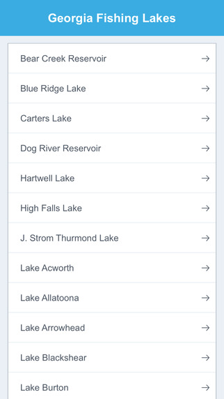 【免費旅遊App】Georgia Fishing Lakes-APP點子