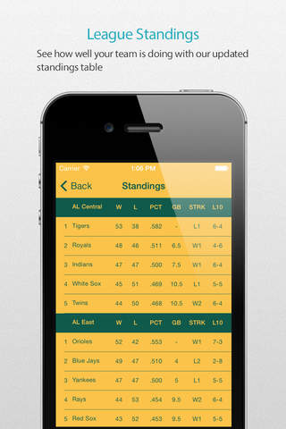 Oakland Baseball Schedule Pro — News, live commentary, standings and more for your team! screenshot 4