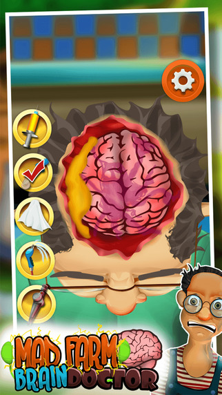 【免費遊戲App】Brain Doctor on Mad Farm - Care & Treat Crazy Little Patients In Your Dr Hospital-APP點子