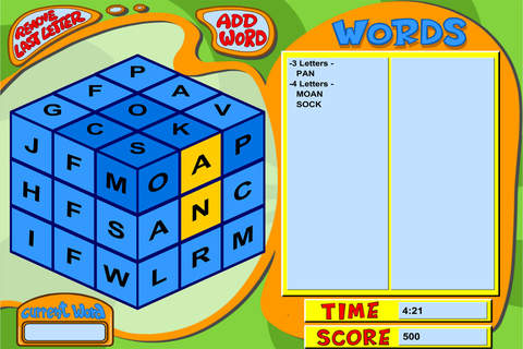 The Word Cube Game screenshot 3